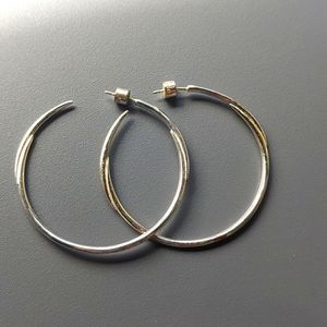 Stella & Dot | Hoop Earrings | Silver